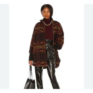 Steve Madden bb Dakota Cabin Fever Coat in Black Size large